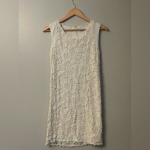 Velvet by Graham & Spencer Cream Lace Dress W Size Small bachelorette Wedding